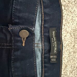 Banana Republic Navy Slim Fit Jeans 38X32